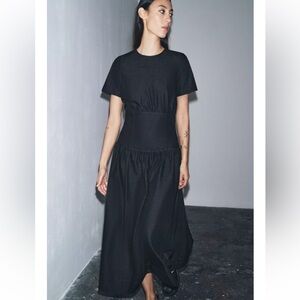 Zara ZW Collection Denim Midi Dress - NWT
